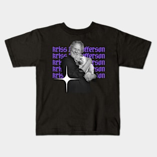 Kris kristofferson x retro designs Kids T-Shirt